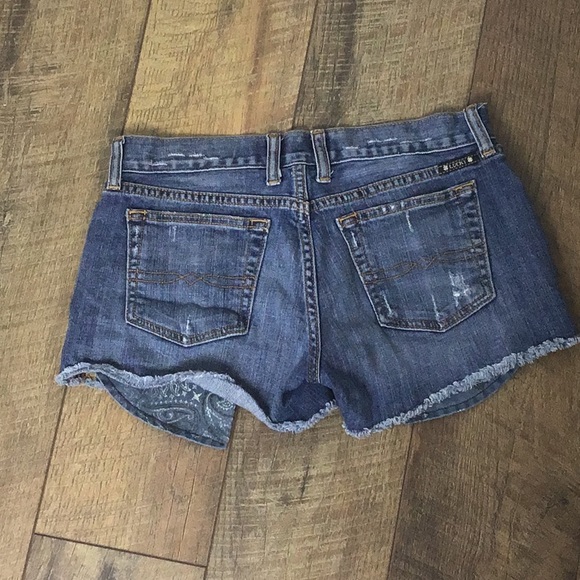 Lucky Brand Riley 3"cut off shorts Boardwalk - Picture 3 of 6